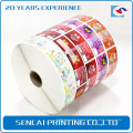 Sencai custom tissue Label sticker self-adhesive in roll